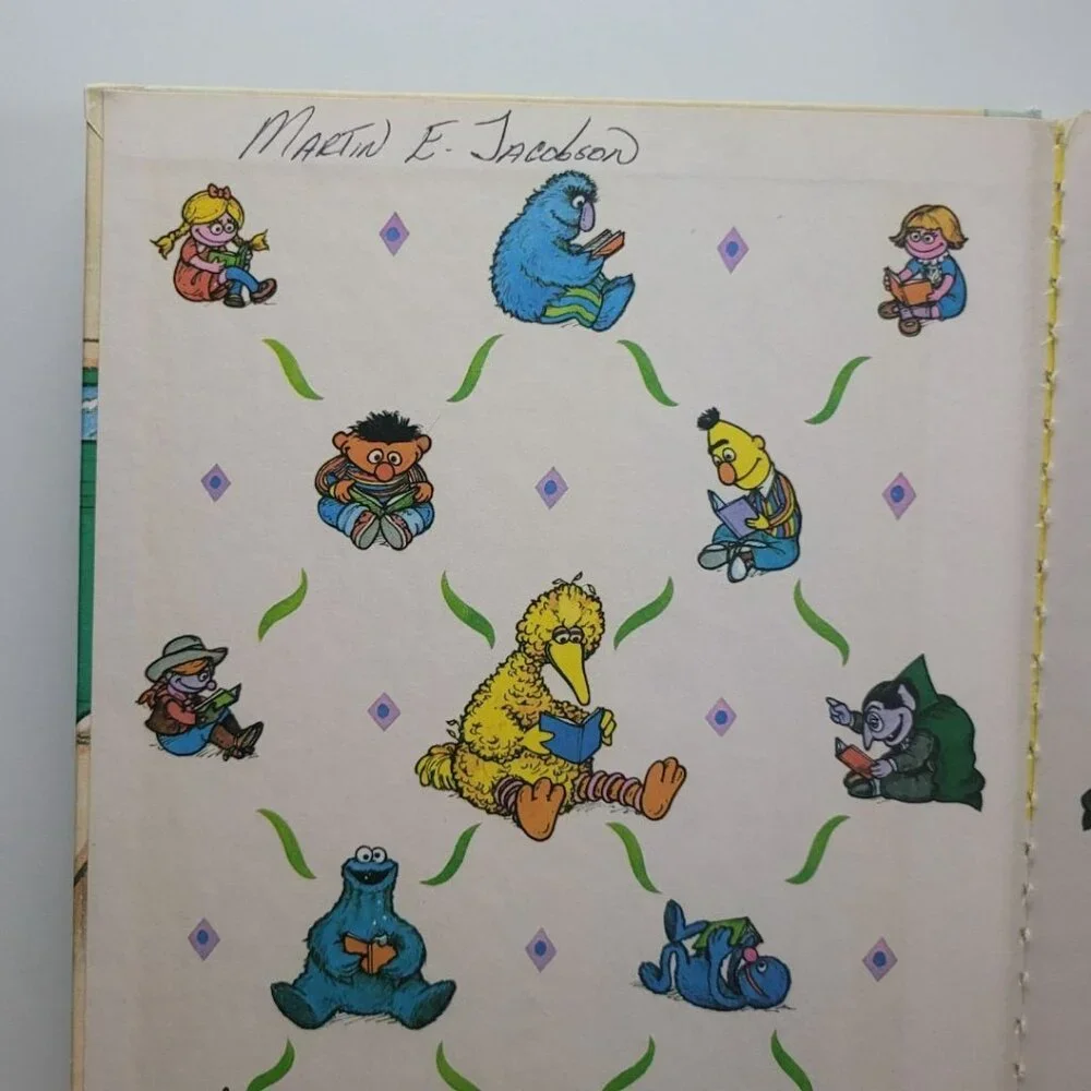 Sesame Street What Did You Bring Book‎ Vintage 1981 Muppet Jim Henson Big Bird